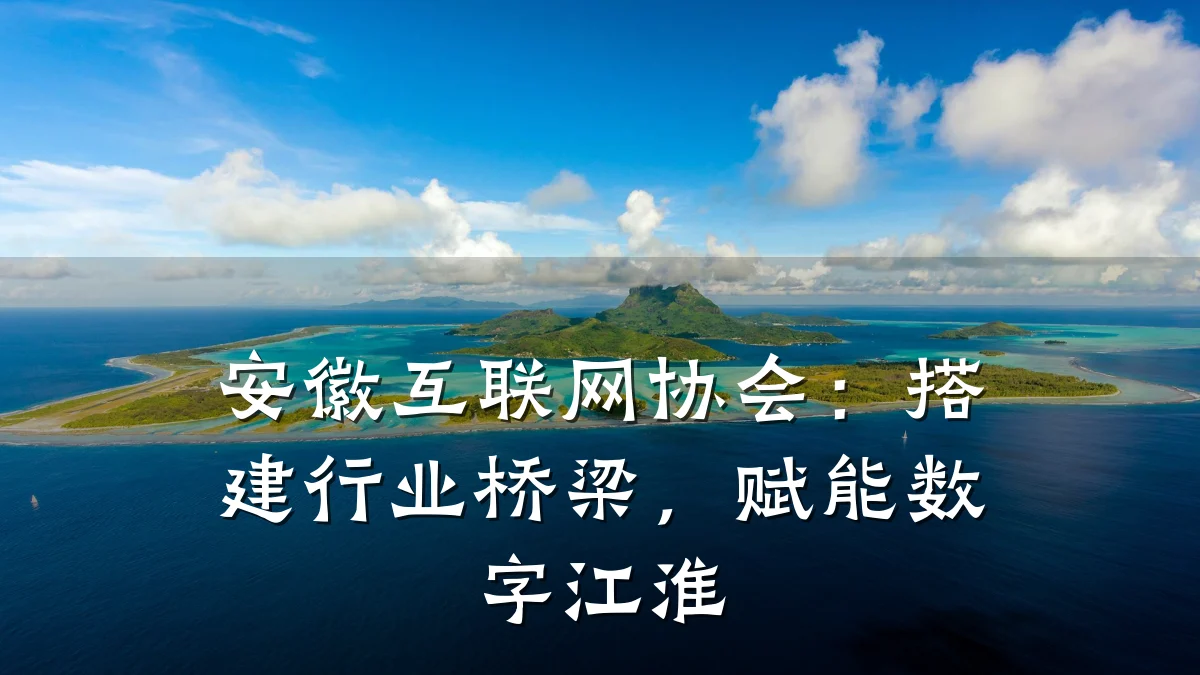 安徽互联网协会：搭建行业桥梁，赋能数字江淮