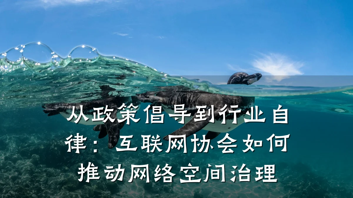 从政策倡导到行业自律:互联网协会如何推动网络空间治理