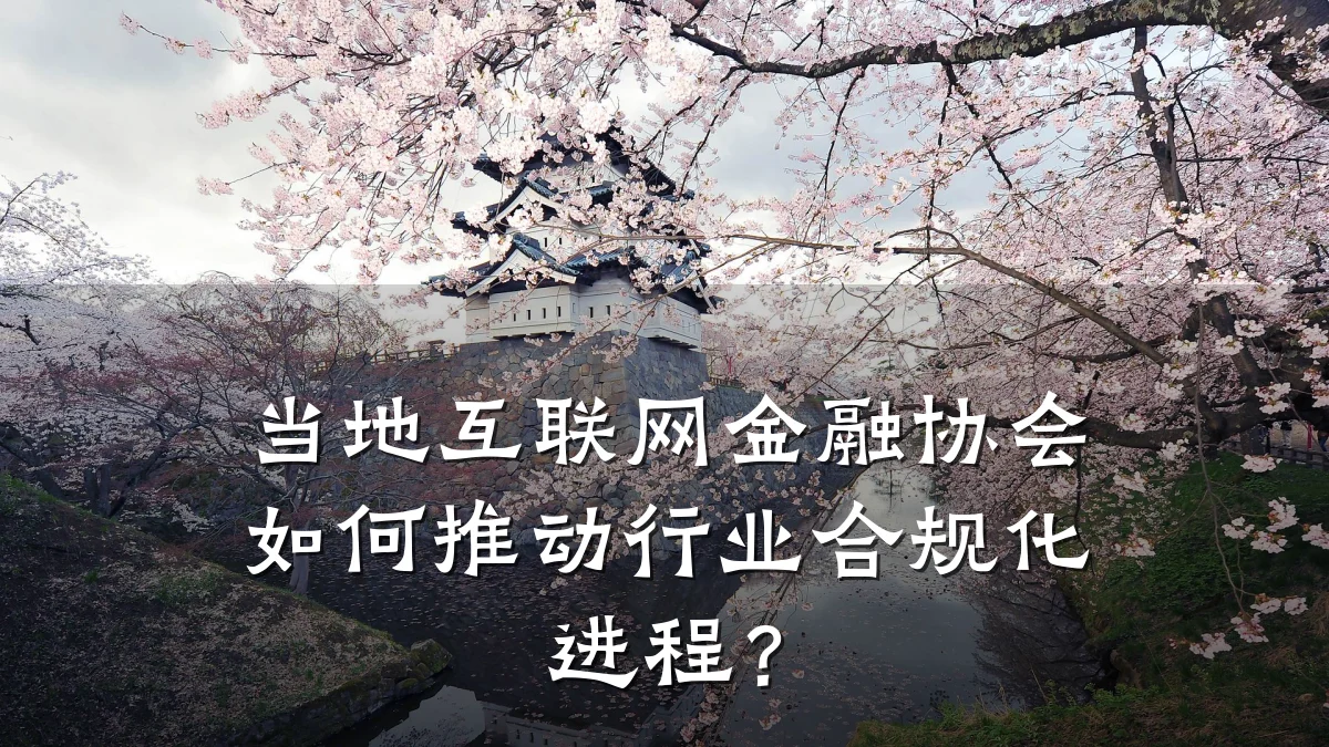 当地互联网金融协会如何推动行业合规化进程?