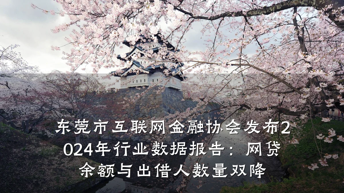 东莞市互联网金融协会发布2024年行业数据报告:网贷余额与出借人数量双降