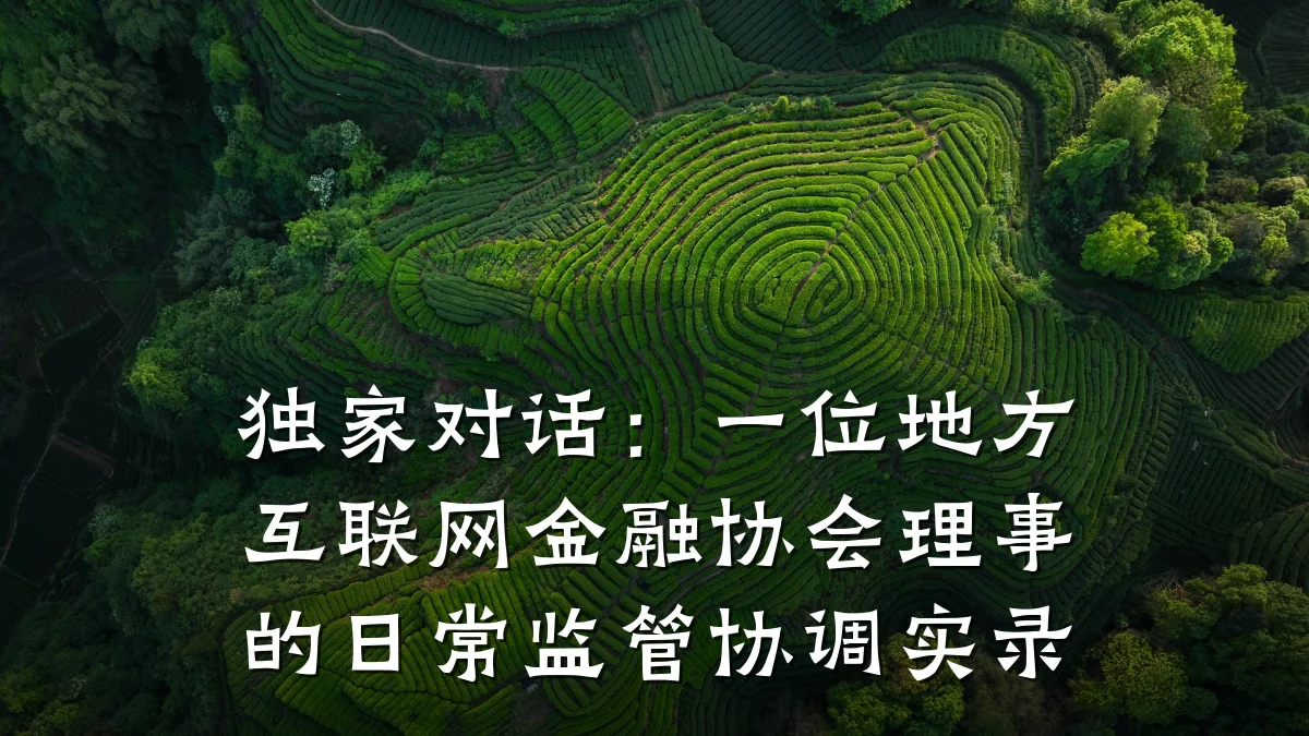 独家对话:一位地方互联网金融协会理事的日常监管协调实录
