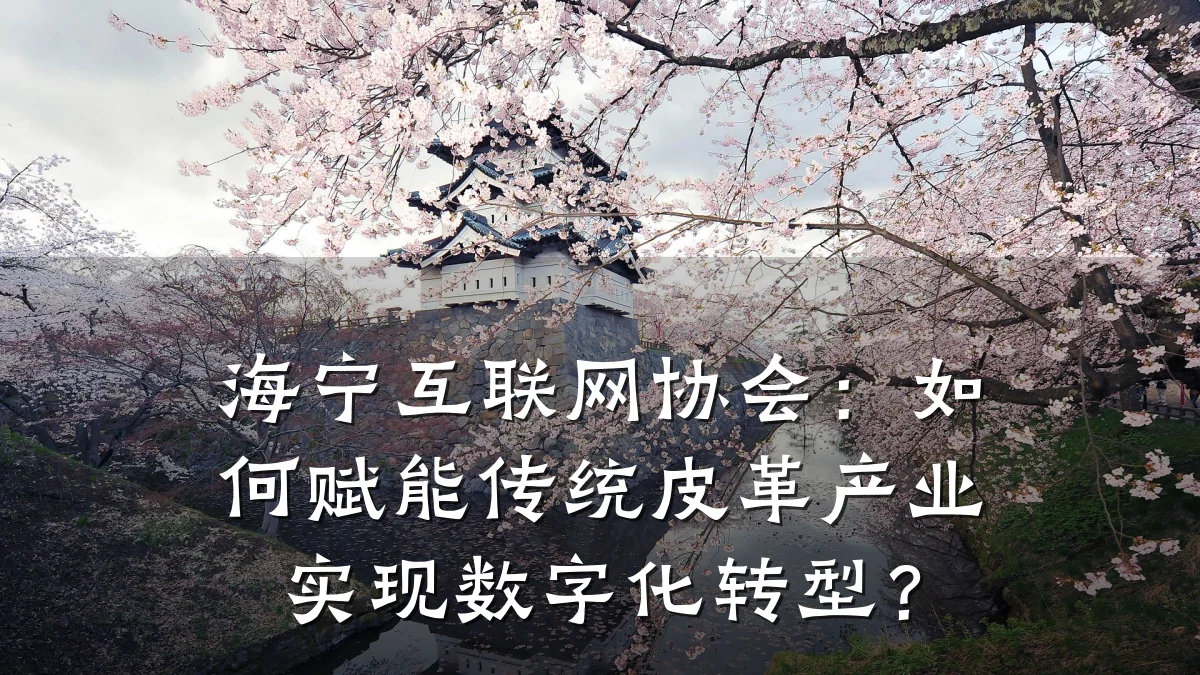 海宁互联网协会:如何赋能传统皮革产业实现数字化转型?