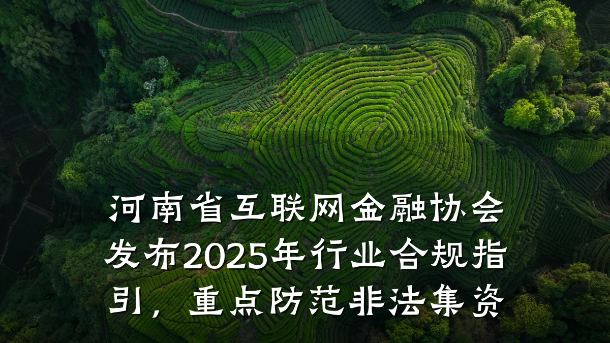 河南省互联网金融协会发布2025年行业合规指引,重点防范非法集资