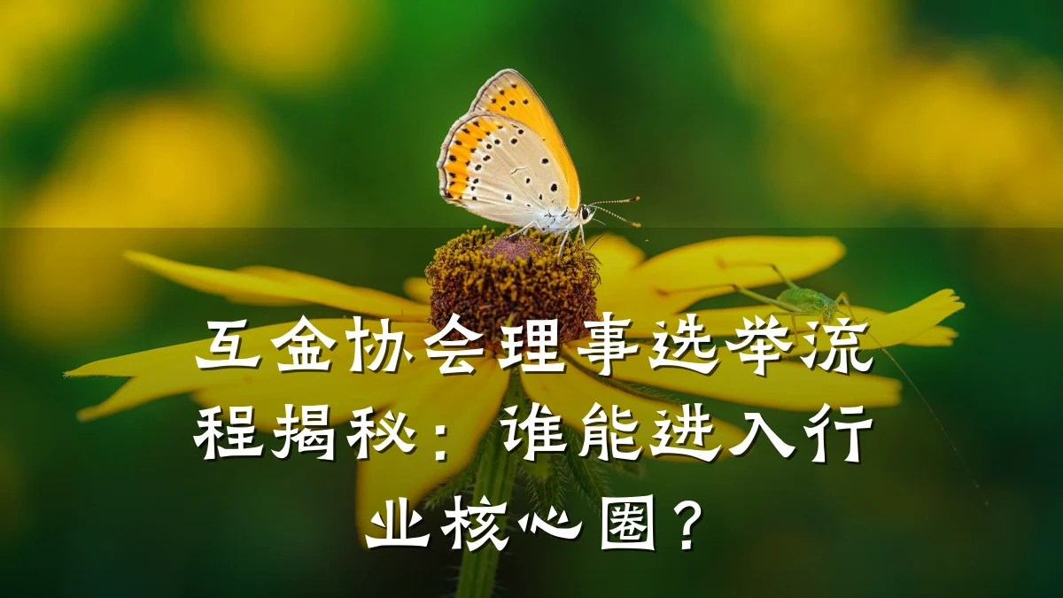 互金协会理事选举流程揭秘：谁能进入行业核心圈？