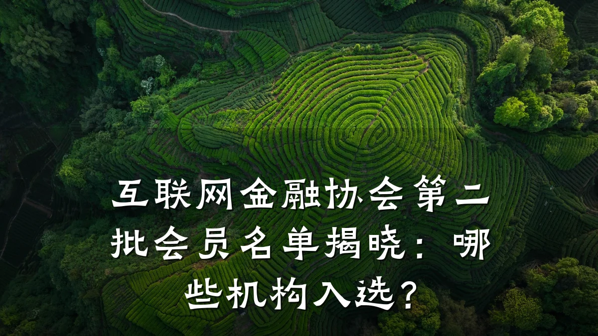 互联网金融协会第二批会员名单揭晓:哪些机构入选?