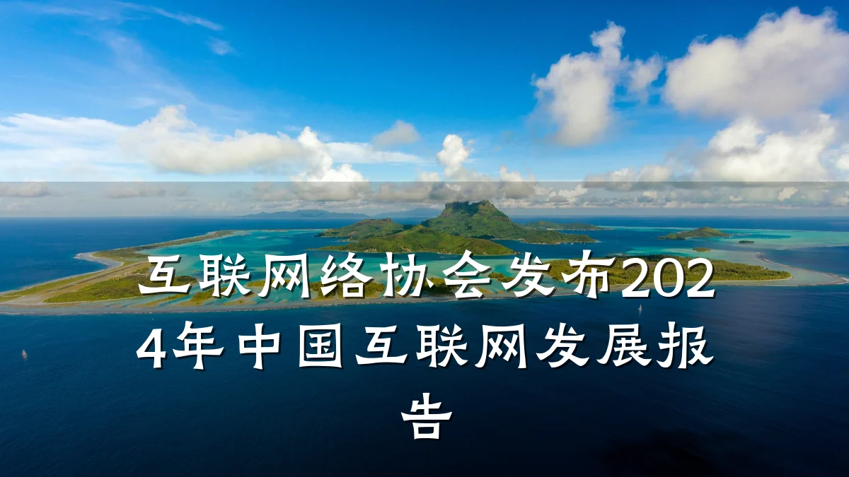互联网络协会发布2024年中国互联网发展报告