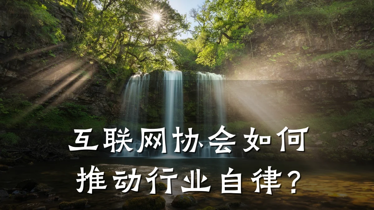 互联网协会如何推动行业自律？
