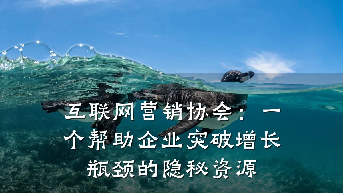 互联网营销协会:一个帮助企业突破增长瓶颈的隐秘资源