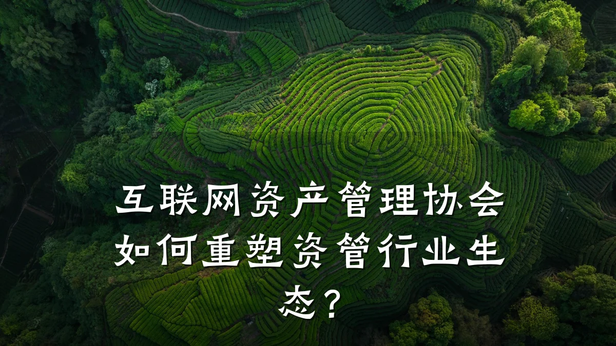 互联网资产管理协会如何重塑资管行业生态?
