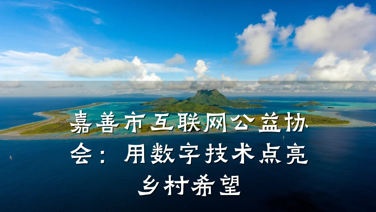 嘉善市互联网公益协会:用数字技术点亮乡村希望