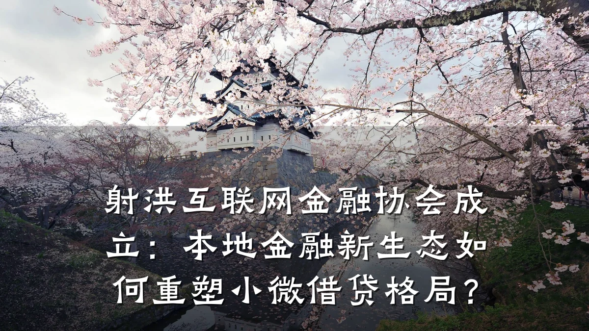 射洪互联网金融协会成立:本地金融新生态如何重塑小微借贷格局?
