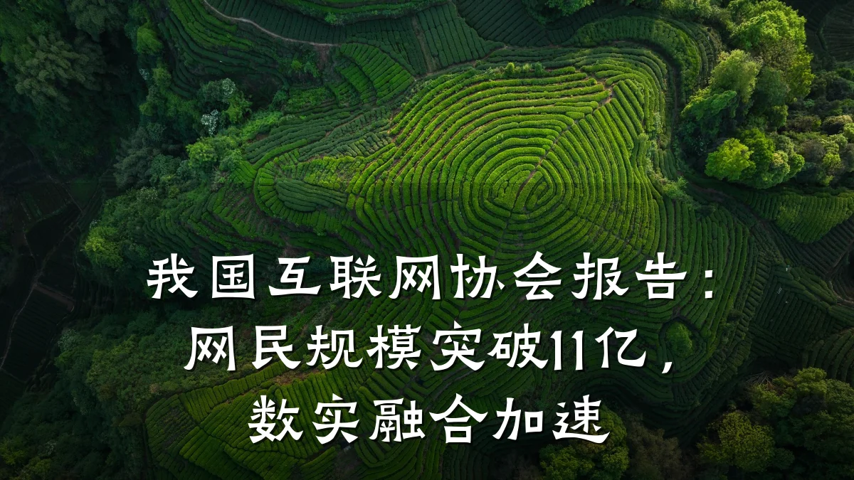 我国互联网协会报告:网民规模突破11亿,数实融合加速