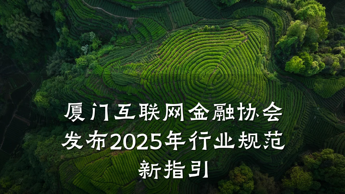 厦门互联网金融协会发布2025年行业规范新指引
