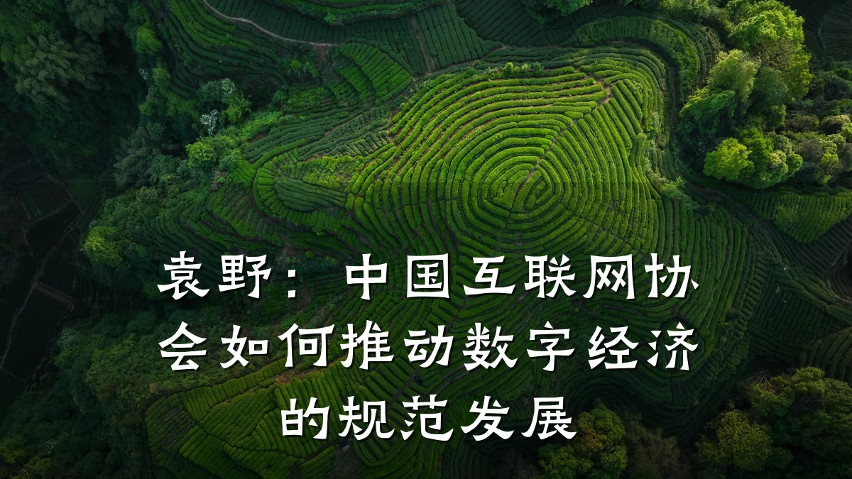 袁野:中国互联网协会如何推动数字经济的规范发展