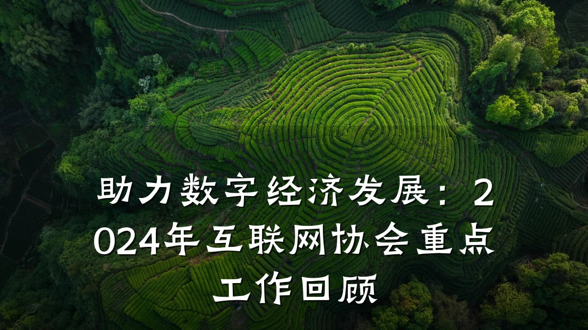 助力数字经济发展:2024年互联网协会重点工作回顾