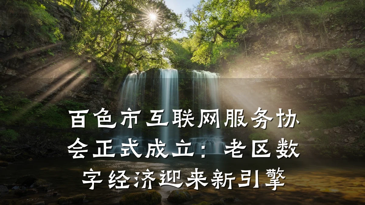 百色市互联网服务协会正式成立:老区数字经济迎来新引擎