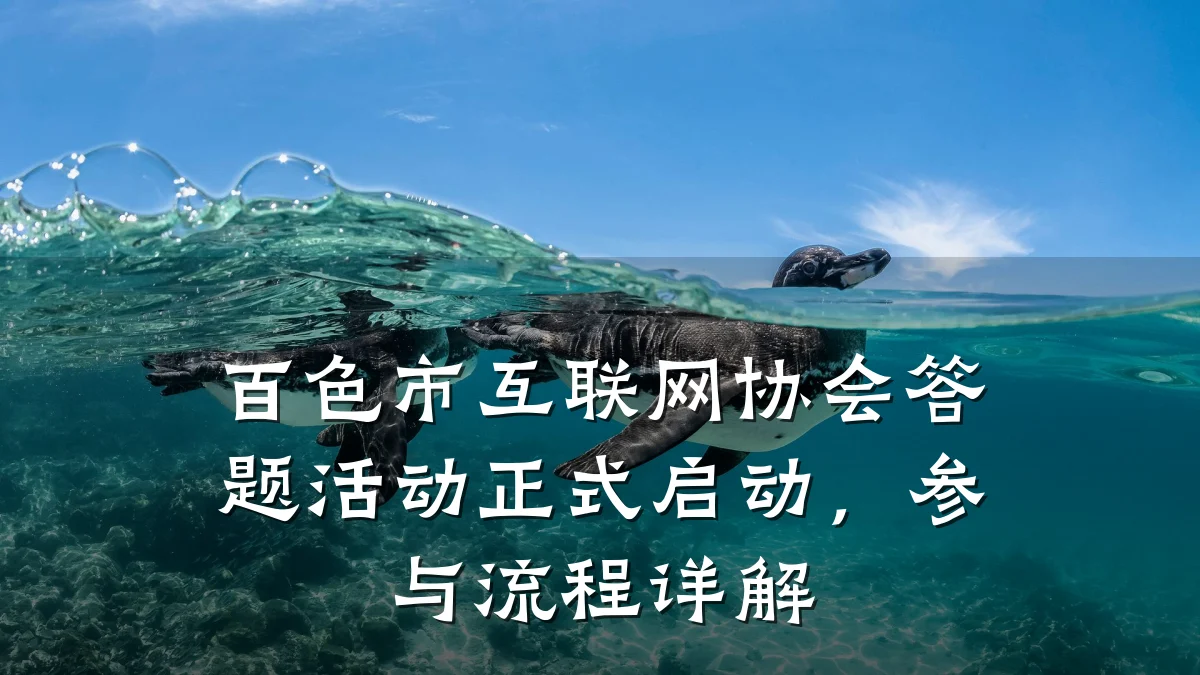 百色市互联网协会答题活动正式启动,参与流程详解