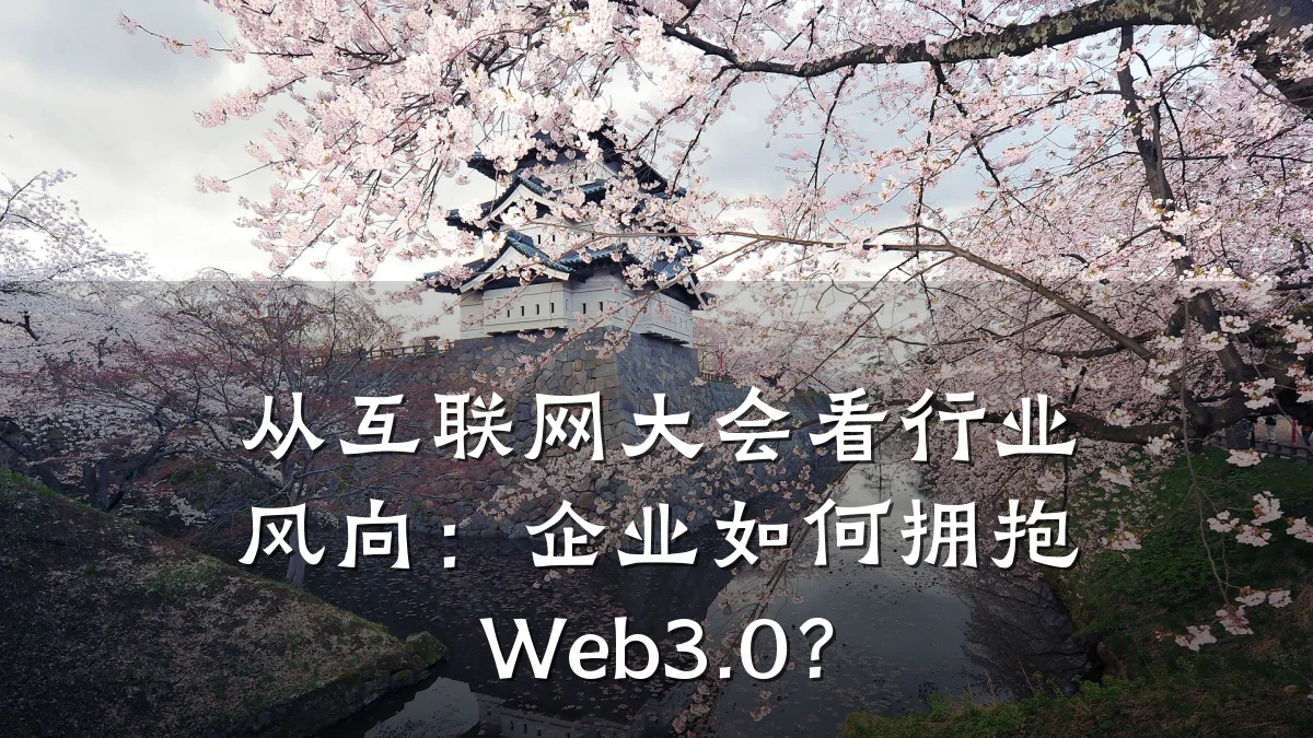 从互联网大会看行业风向:企业如何拥抱Web3.0?