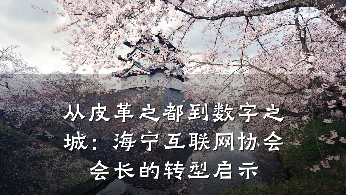 从皮革之都到数字之城:海宁互联网协会会长的转型启示