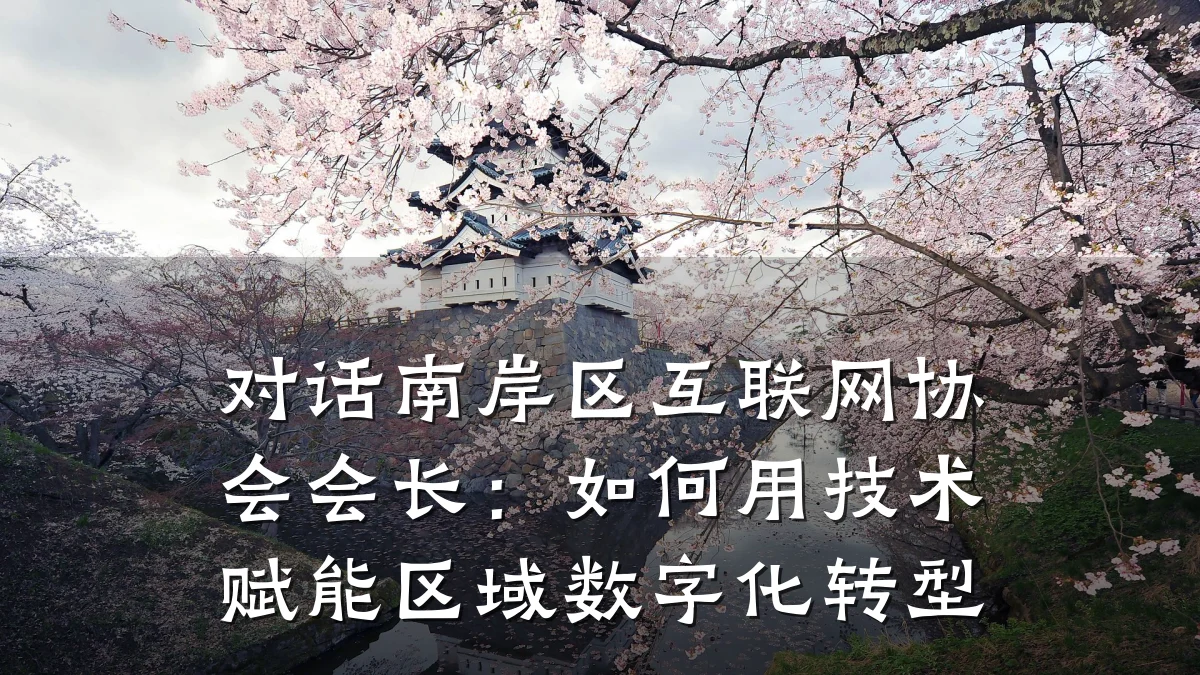 对话南岸区互联网协会会长:如何用技术赋能区域数字化转型