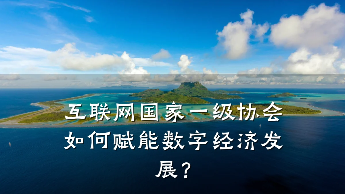 互联网国家一级协会如何赋能数字经济发展？