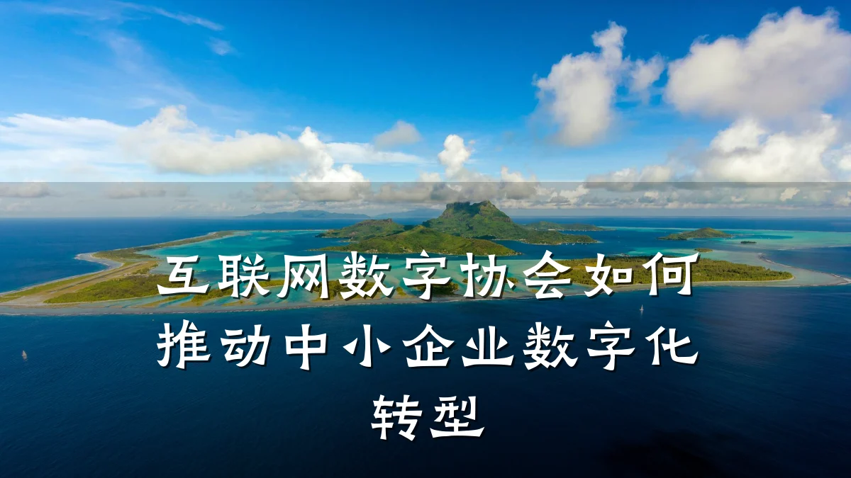 互联网数字协会如何推动中小企业数字化转型