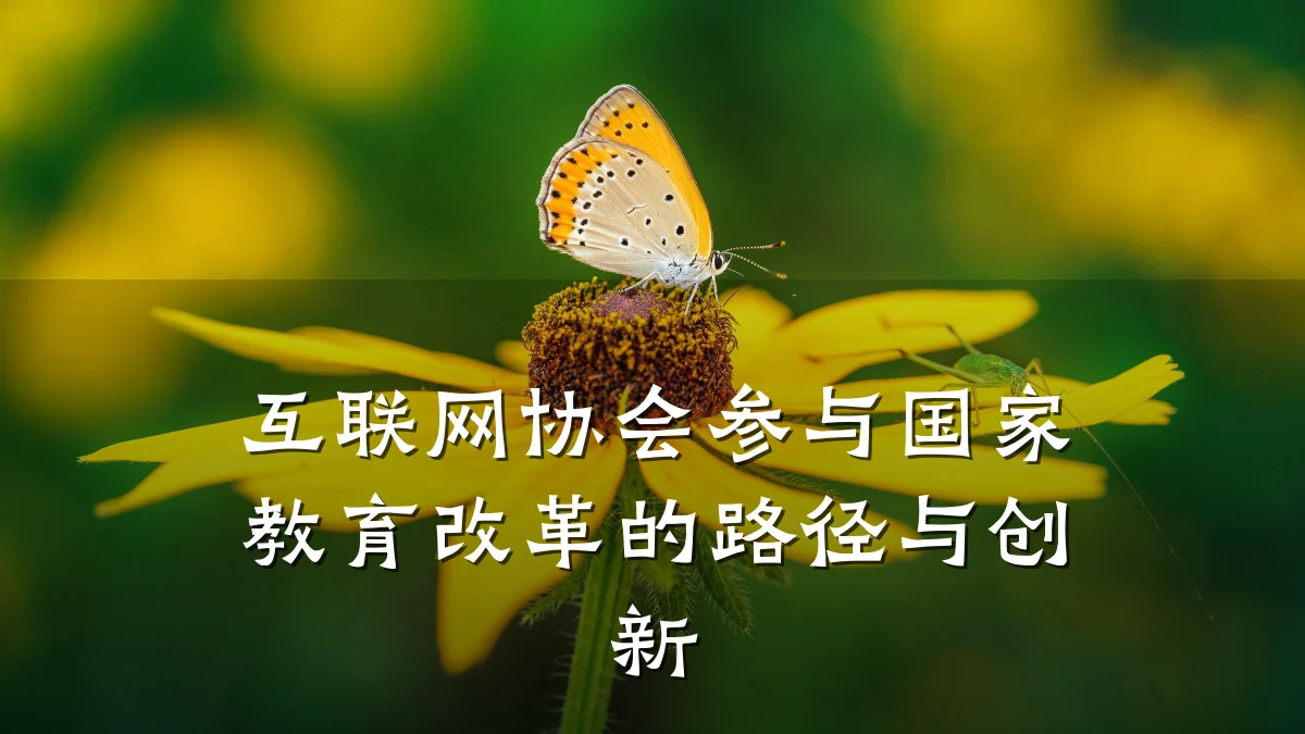 互联网协会参与国家教育改革的路径与创新