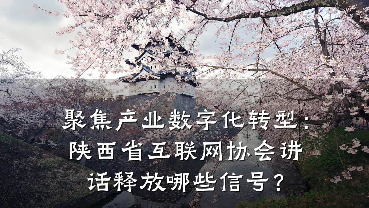 聚焦产业数字化转型:陕西省互联网协会讲话释放哪些信号?