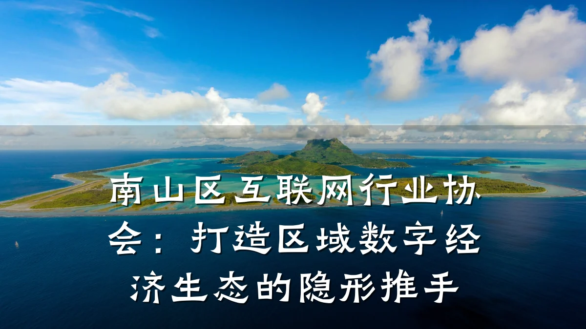 南山区互联网行业协会:打造区域数字经济生态的隐形推手