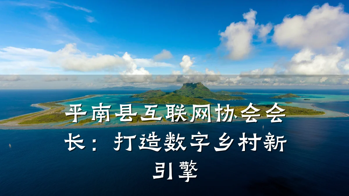 平南县互联网协会会长:打造数字乡村新引擎