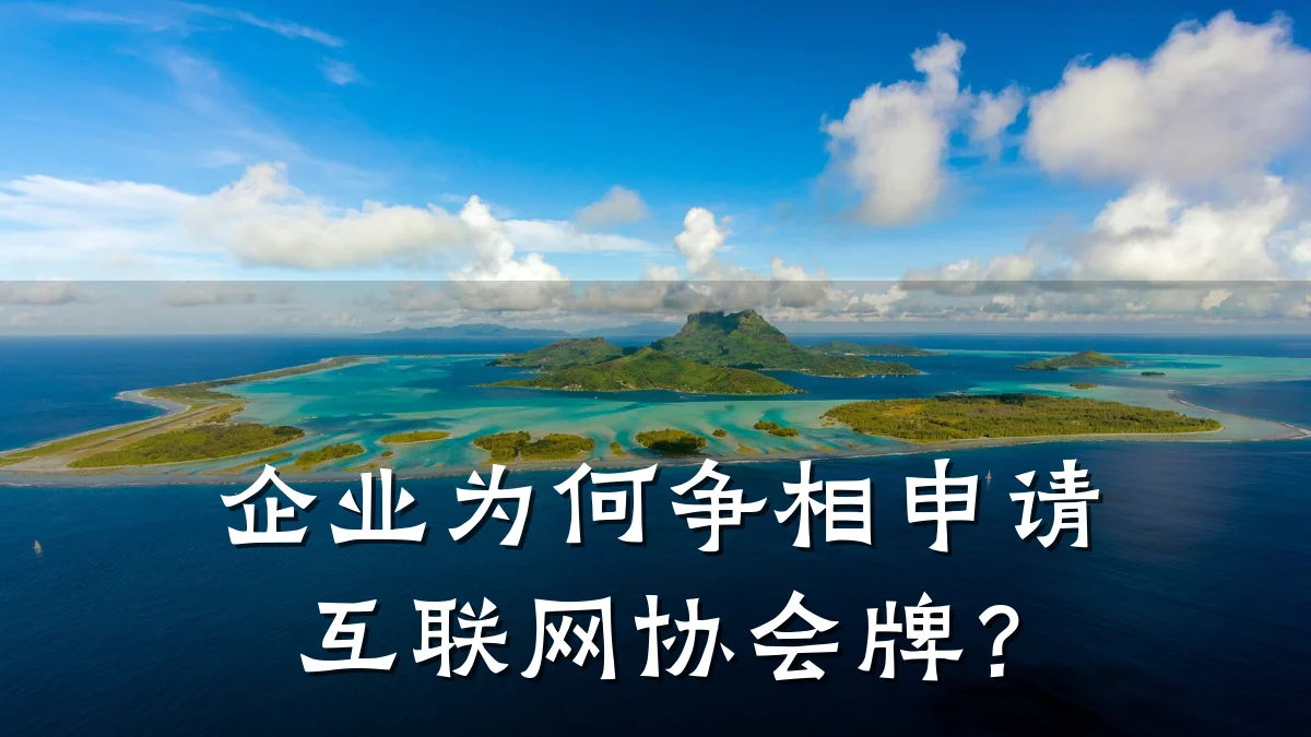企业为何争相申请互联网协会牌?