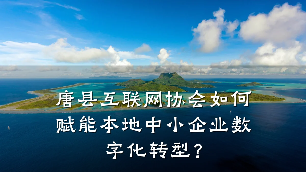 唐县互联网协会如何赋能本地中小企业数字化转型?