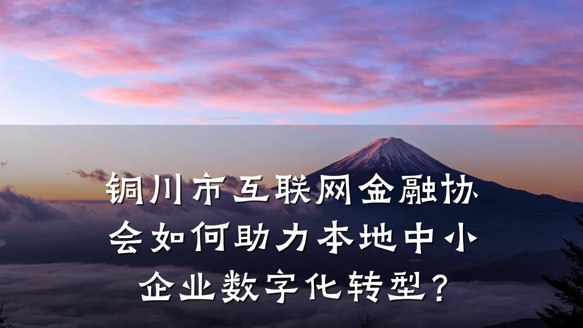 铜川市互联网金融协会如何助力本地中小企业数字化转型?