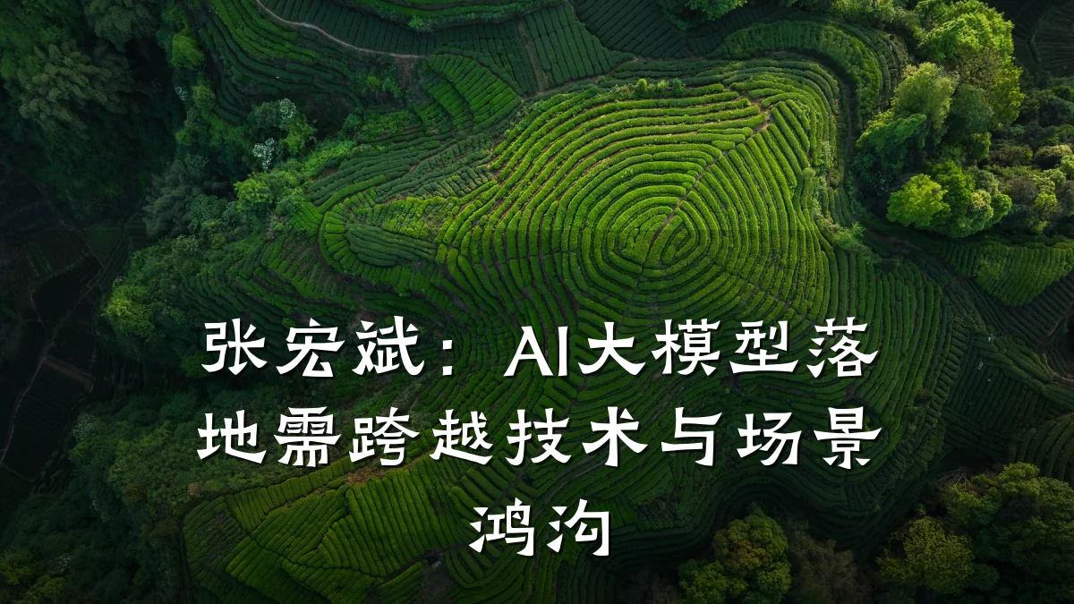 张宏斌:AI大模型落地需跨越技术与场景鸿沟