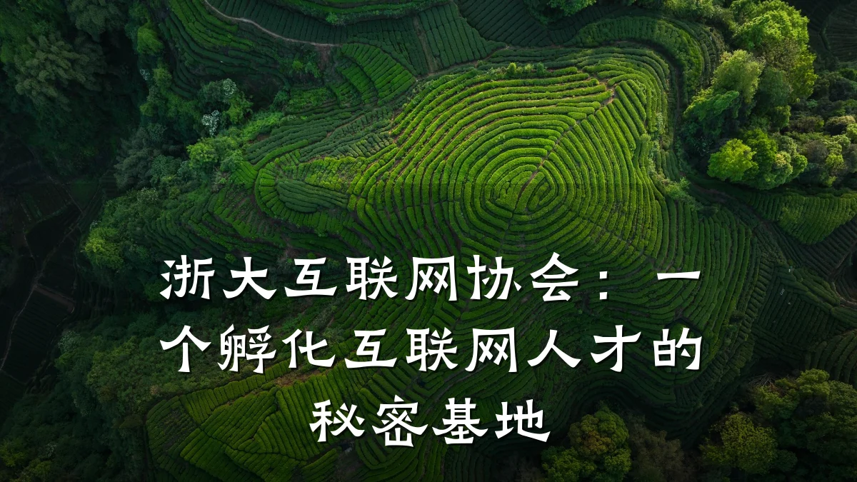 浙大互联网协会:一个孵化互联网人才的秘密基地