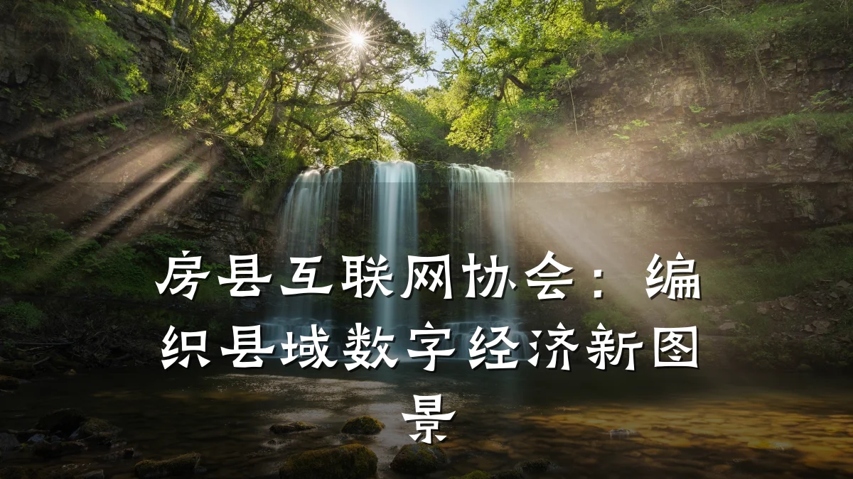 房县互联网协会:编织县域数字经济新图景