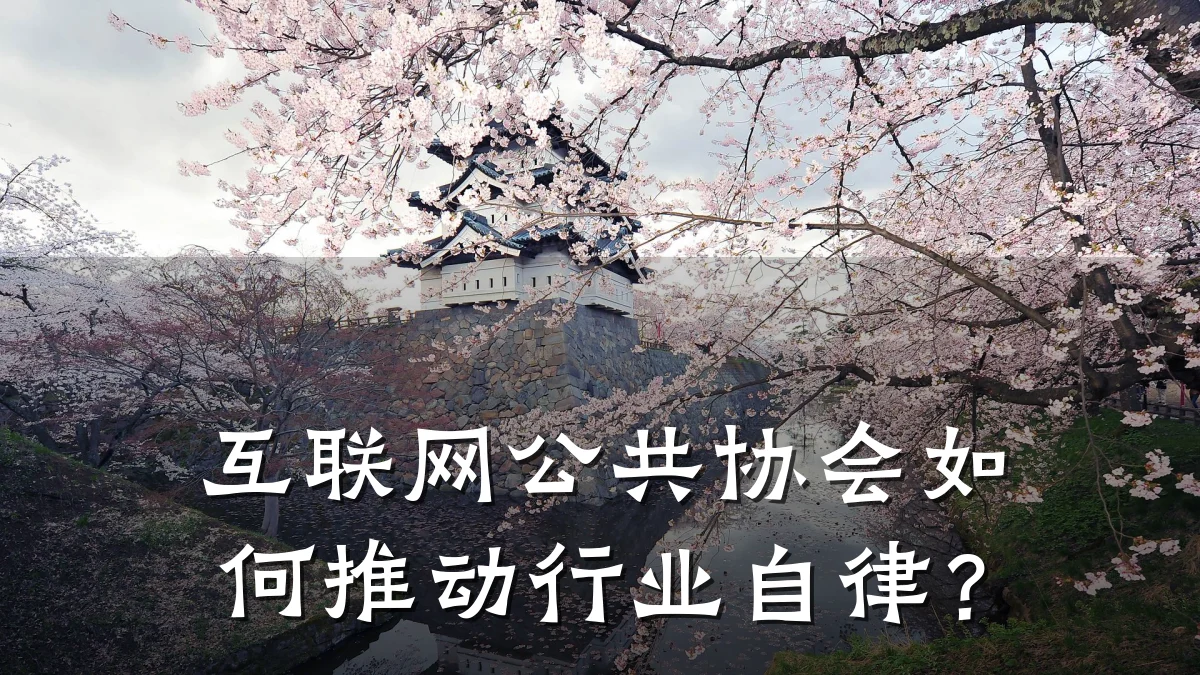 互联网公共协会如何推动行业自律?