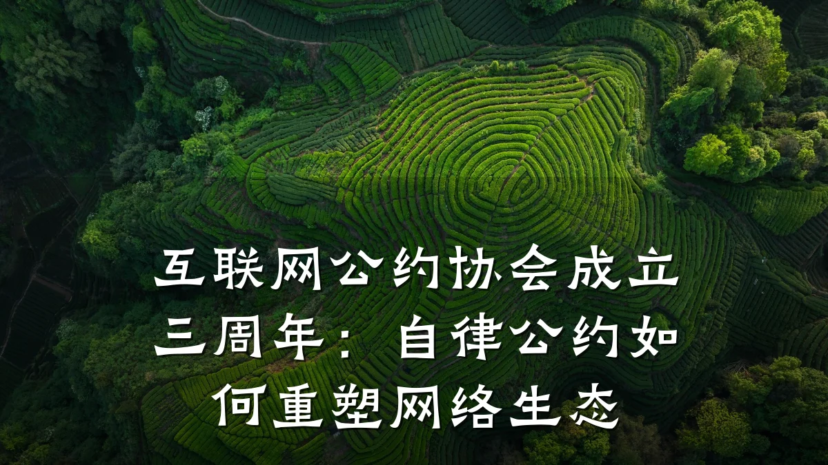 互联网公约协会成立三周年:自律公约如何重塑网络生态