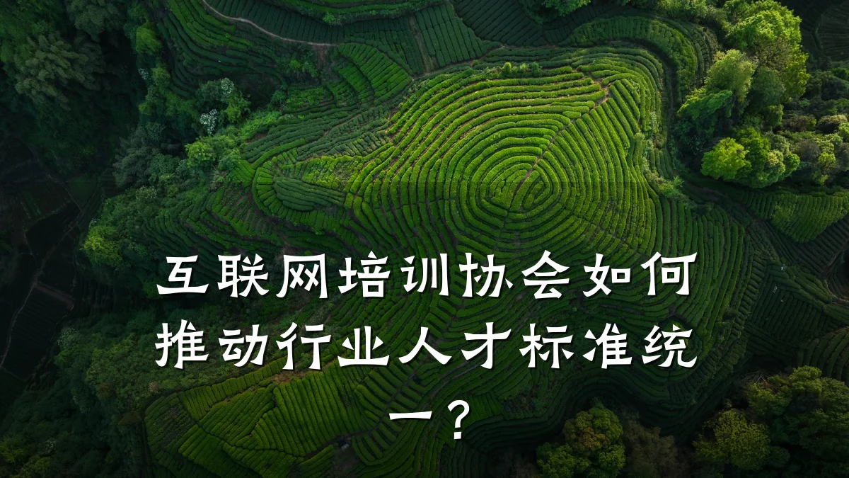 互联网培训协会如何推动行业人才标准统一?