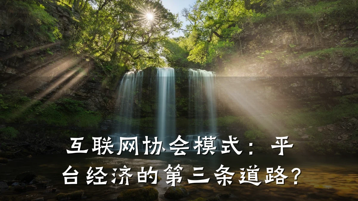 互联网协会模式:平台经济的第三条道路?