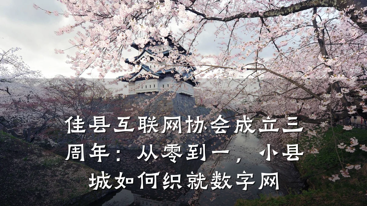 佳县互联网协会成立三周年:从零到一,小县城如何织就数字网