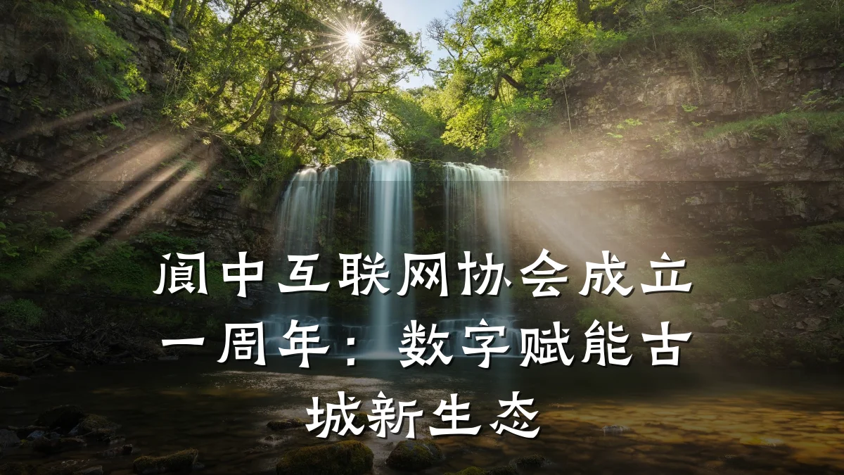 阆中互联网协会成立一周年:数字赋能古城新生态
