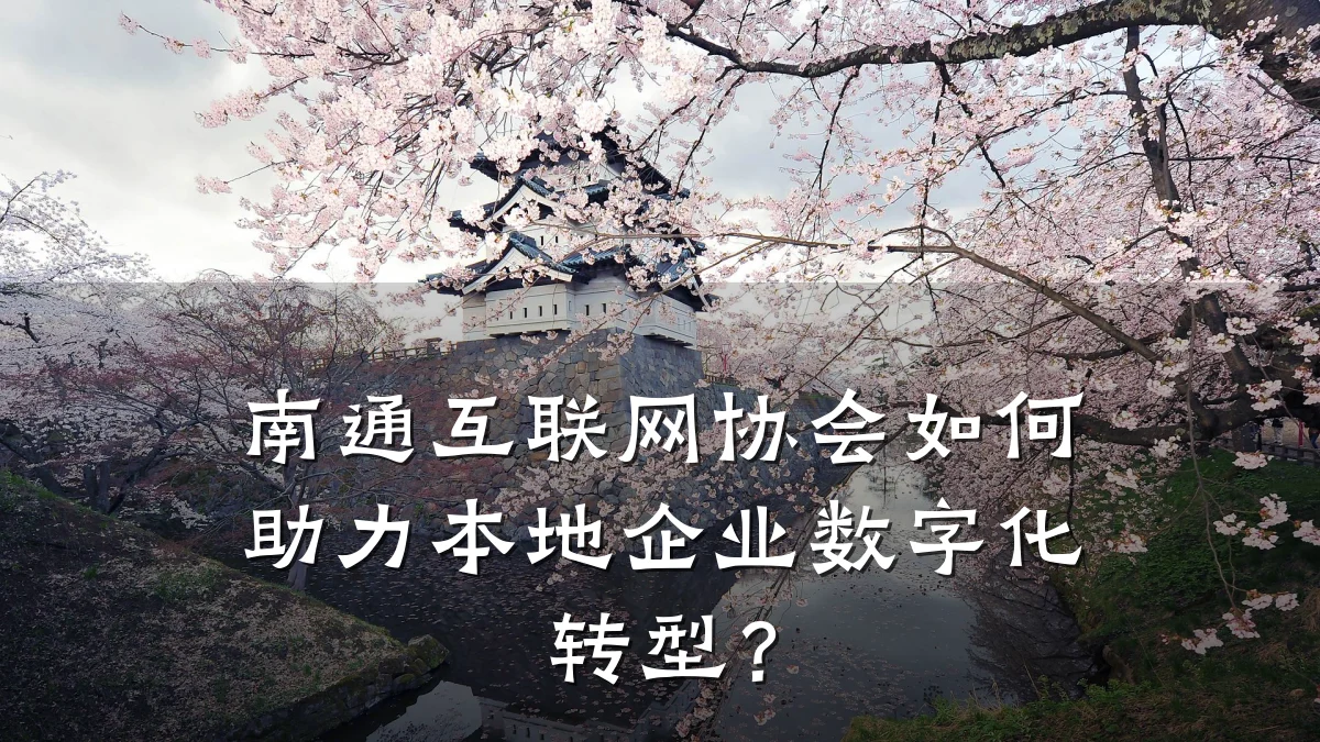 南通互联网协会如何助力本地企业数字化转型?