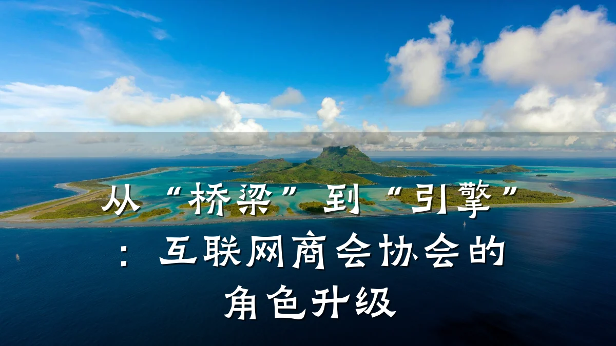从“桥梁”到“引擎”:互联网商会协会的角色升级