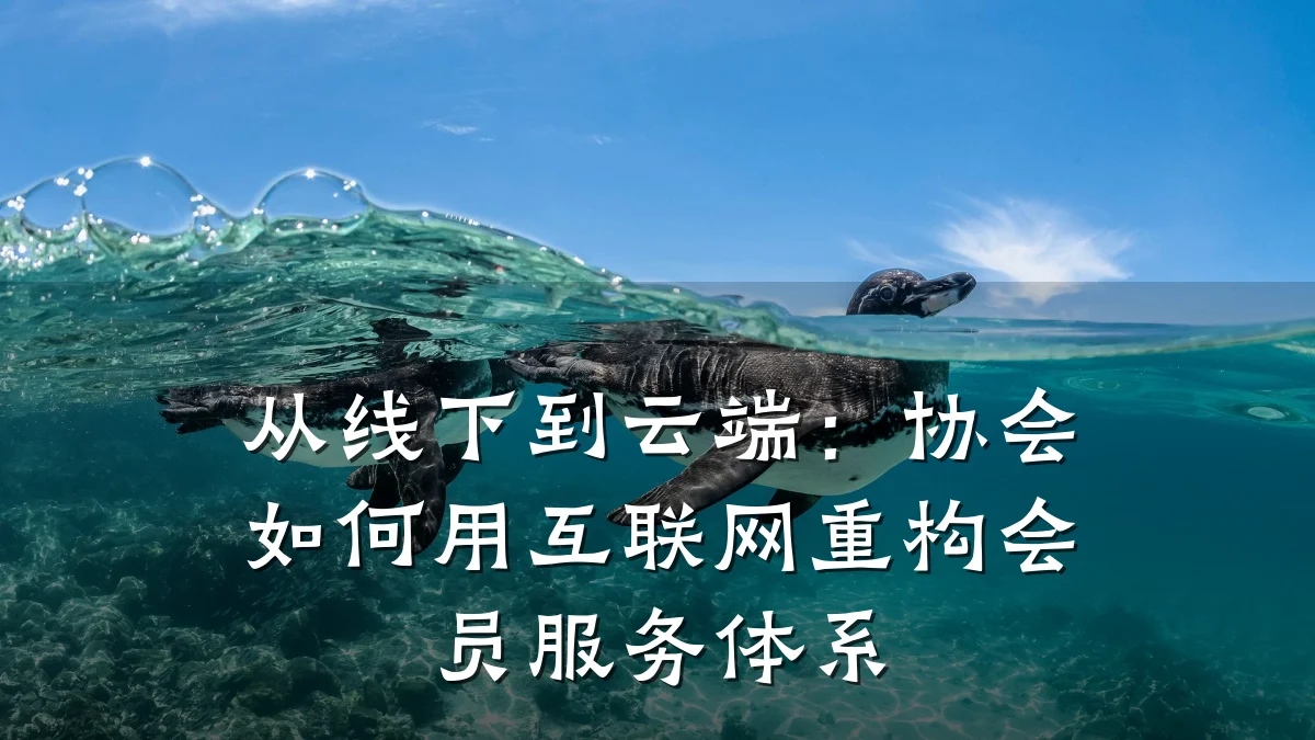 从线下到云端：协会如何用互联网重构会员服务体系