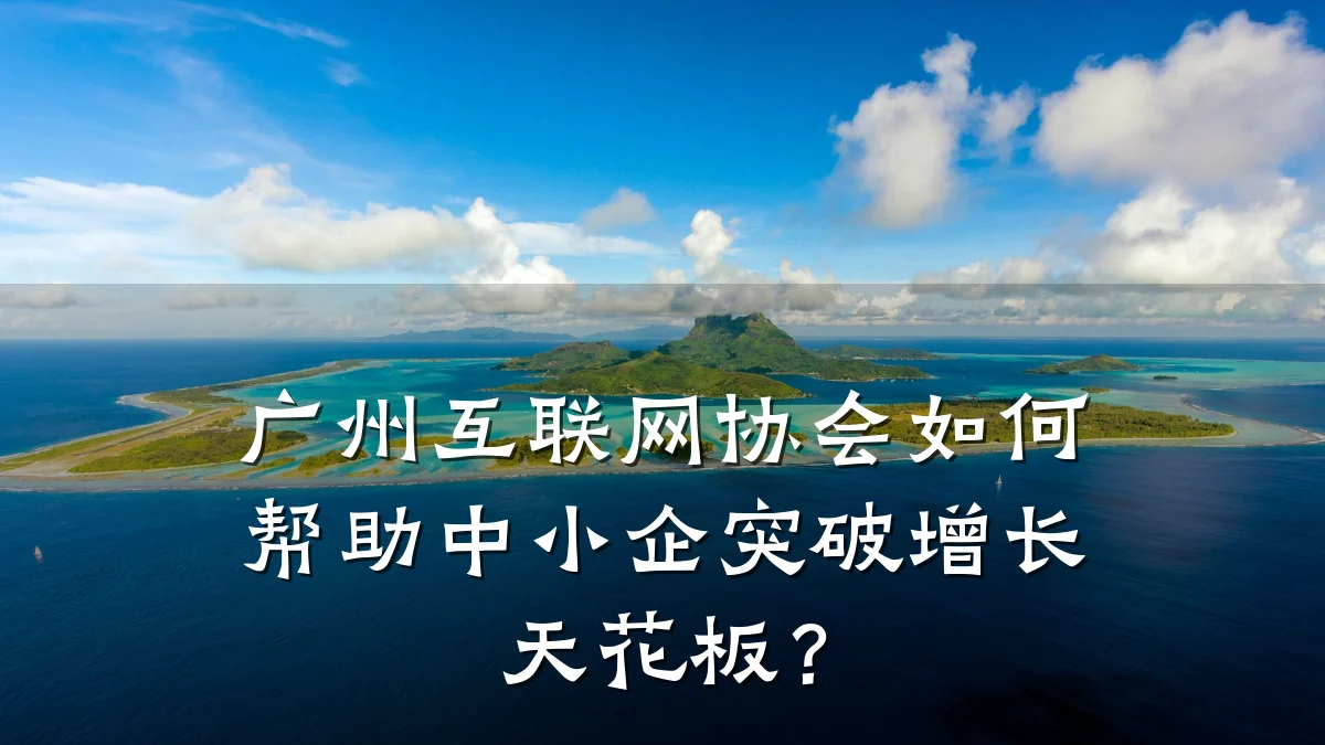 广州互联网协会如何帮助中小企突破增长天花板?