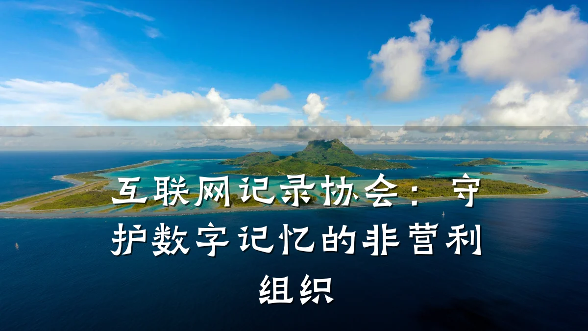 互联网记录协会:守护数字记忆的非营利组织