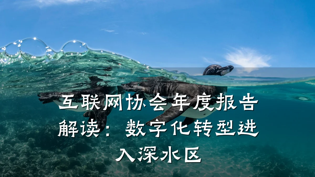 互联网协会年度报告解读:数字化转型进入深水区