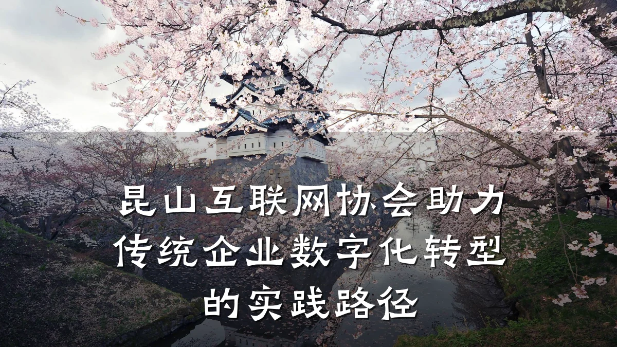 昆山互联网协会助力传统企业数字化转型的实践路径