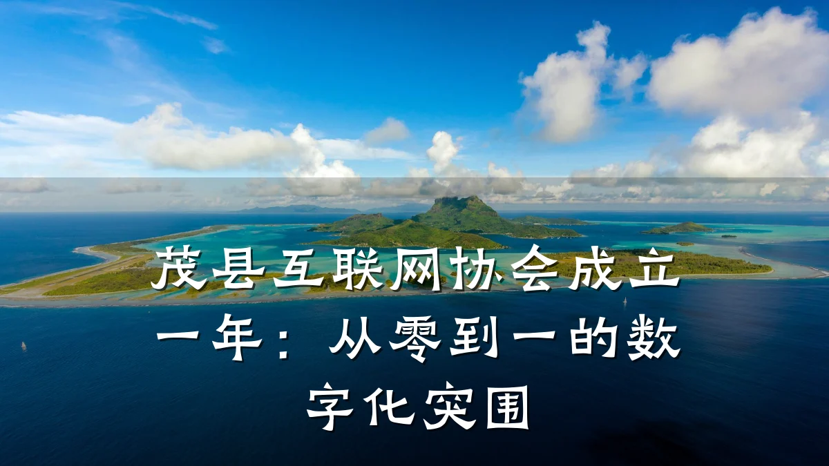 茂县互联网协会成立一年:从零到一的数字化突围